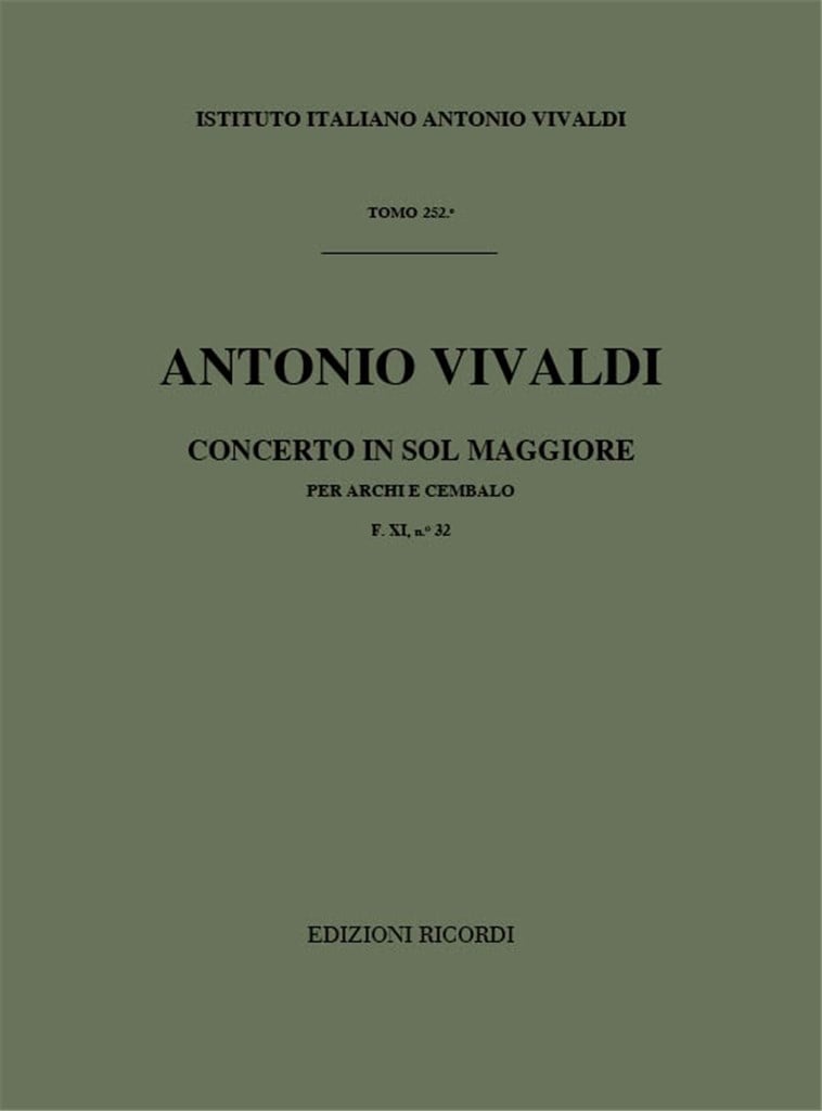 Concerti Per Archi E B.C.: In Sol Rv 145